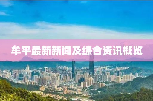 牟平最新新闻及综合资讯概览