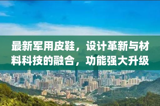 最新军用皮鞋，设计革新与材料科技的融合，功能强大升级