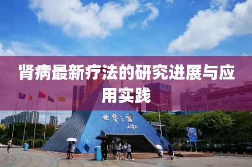 肾病最新疗法的研究进展与应用实践