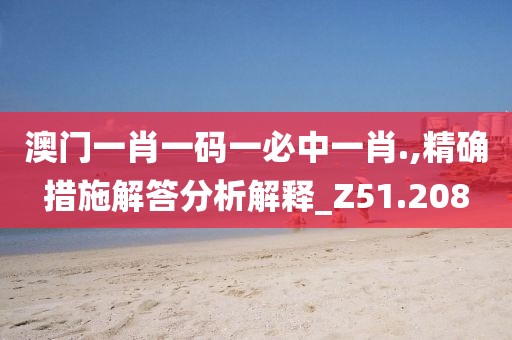澳门一肖一码一必中一肖.,精确措施解答分析解释_Z51.208