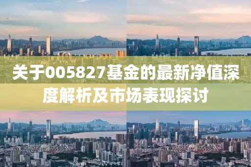 关于005827基金的最新净值深度解析及市场表现探讨