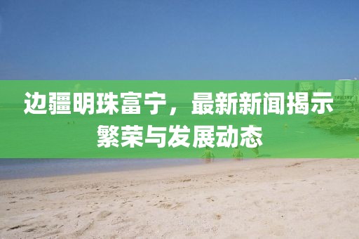 边疆明珠富宁，最新新闻揭示繁荣与发展动态
