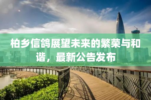 柏乡信鸽展望未来的繁荣与和谐，最新公告发布