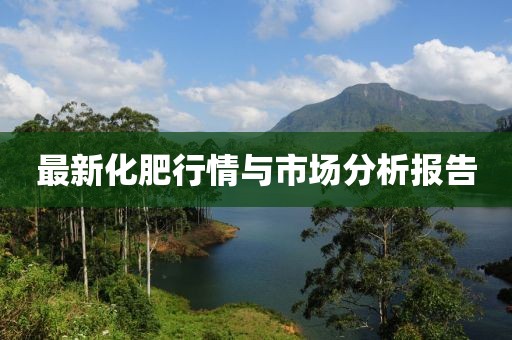 最新化肥行情与市场分析报告