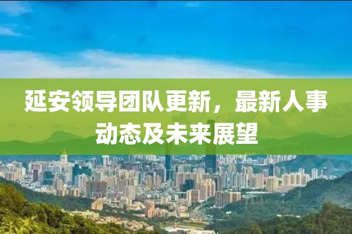 延安领导团队更新，最新人事动态及未来展望