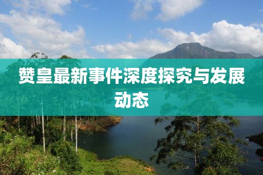 赞皇最新事件深度探究与发展动态