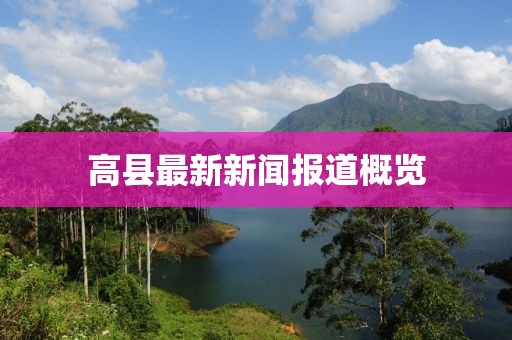 高县最新新闻报道概览