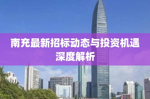 南充最新招标动态与投资机遇深度解析