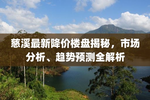 慈溪最新降价楼盘揭秘，市场分析、趋势预测全解析