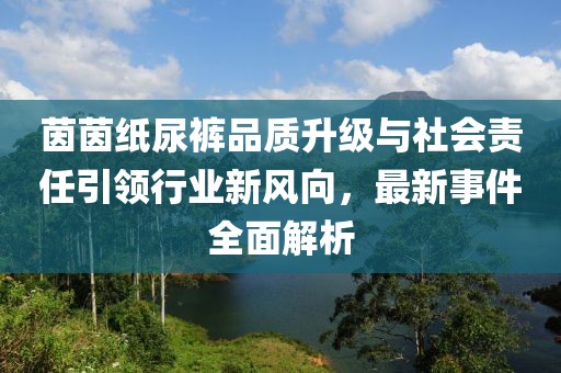 茵茵纸尿裤品质升级与社会责任引领行业新风向，最新事件全面解析
