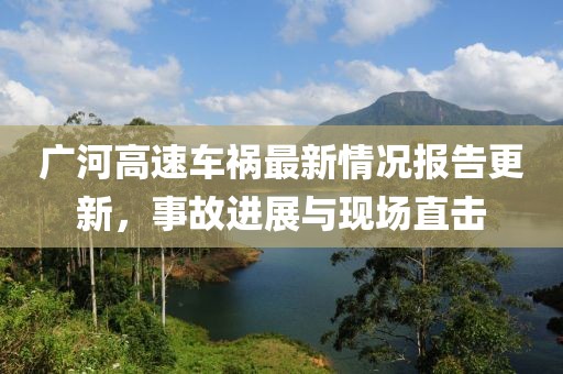 广河高速车祸最新情况报告更新，事故进展与现场直击