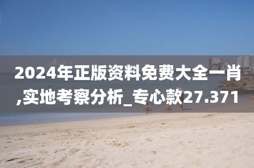2024年正版资料免费大全一肖,实地考察分析_专心款27.371