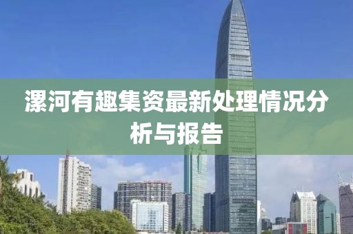 漯河有趣集资最新处理情况分析与报告