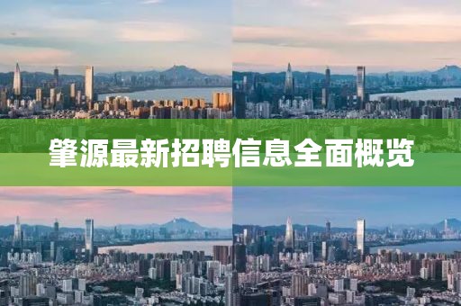 肇源最新招聘信息全面概览