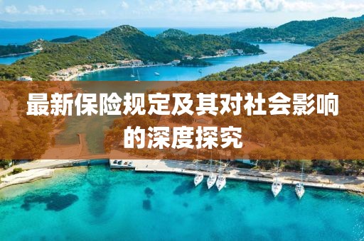 最新保险规定及其对社会影响的深度探究