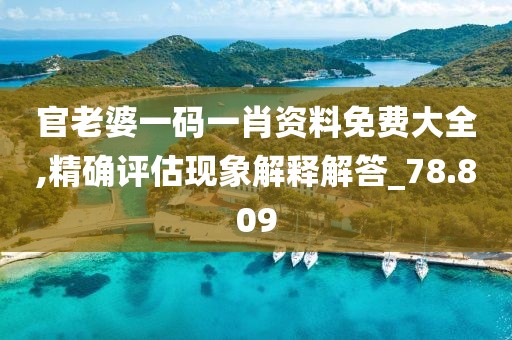 官老婆一码一肖资料免费大全,精确评估现象解释解答_78.809