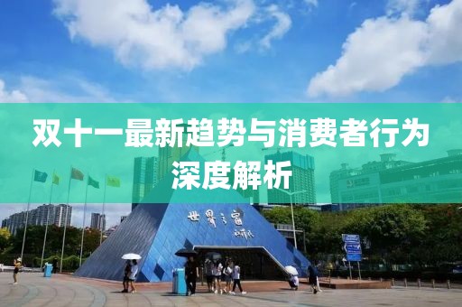 双十一最新趋势与消费者行为深度解析