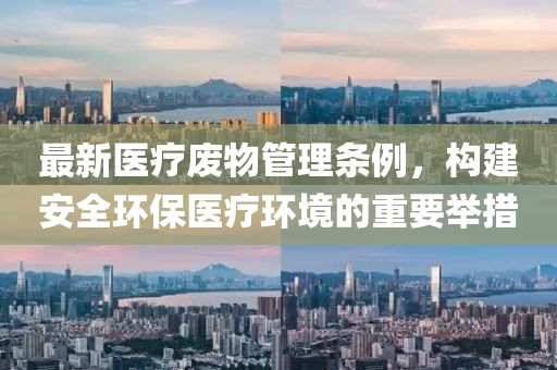 最新医疗废物管理条例，构建安全环保医疗环境的重要举措