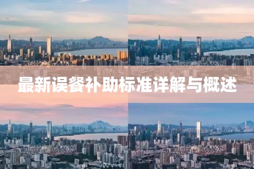 最新误餐补助标准详解与概述