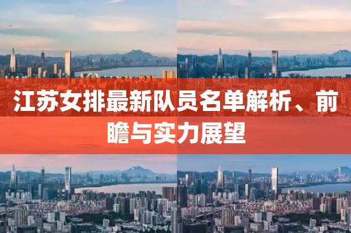 江苏女排最新队员名单解析、前瞻与实力展望