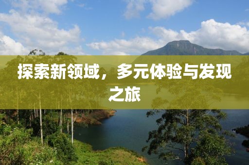 探索新领域，多元体验与发现之旅