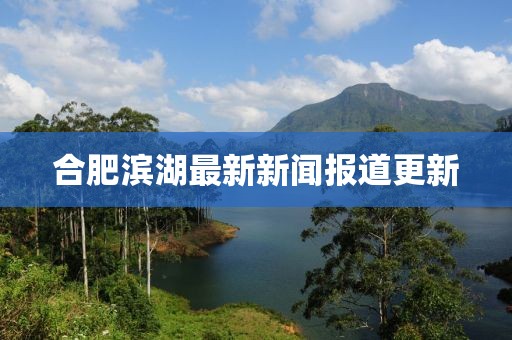 合肥滨湖最新新闻报道更新