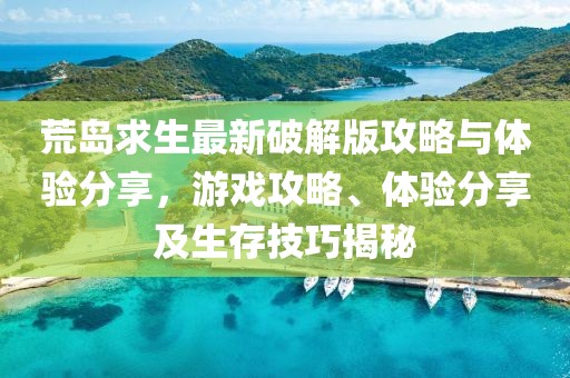 荒岛求生最新破解版攻略与体验分享，游戏攻略、体验分享及生存技巧揭秘