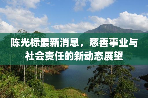 陈光标最新消息，慈善事业与社会责任的新动态展望