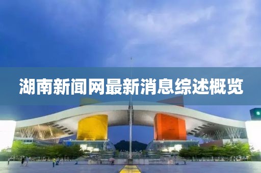 湖南新闻网最新消息综述概览