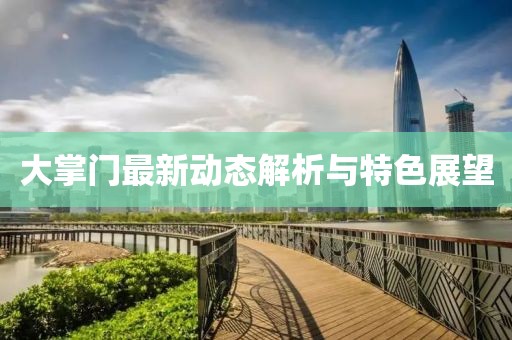 大掌门最新动态解析与特色展望