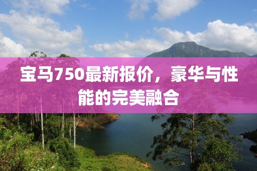 宝马750最新报价，豪华与性能的完美融合