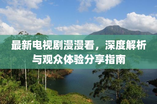 最新电视剧漫漫看，深度解析与观众体验分享指南