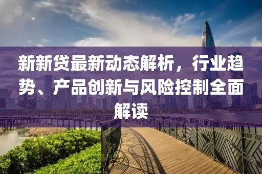 新新贷最新动态解析，行业趋势、产品创新与风险控制全面解读