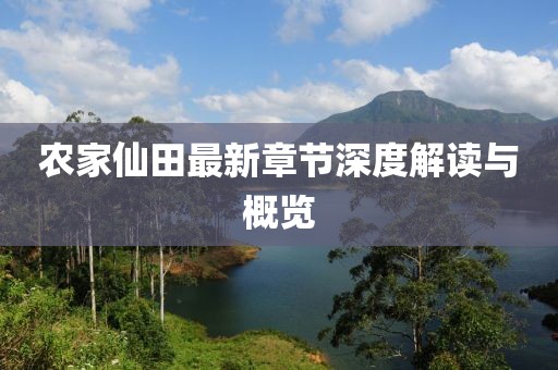 农家仙田最新章节深度解读与概览