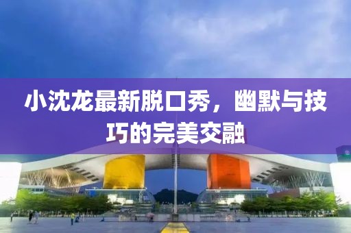 小沈龙最新脱口秀，幽默与技巧的完美交融