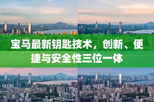 宝马最新钥匙技术，创新、便捷与安全性三位一体