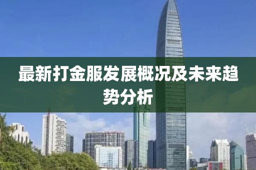 最新打金服发展概况及未来趋势分析