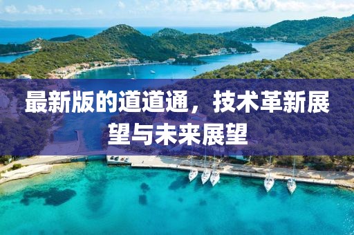 最新版的道道通，技术革新展望与未来展望