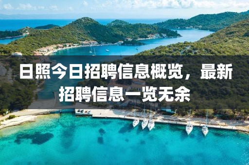 日照今日招聘信息概览，最新招聘信息一览无余
