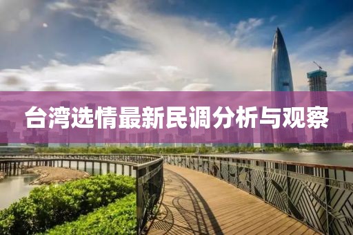 台湾选情最新民调分析与观察