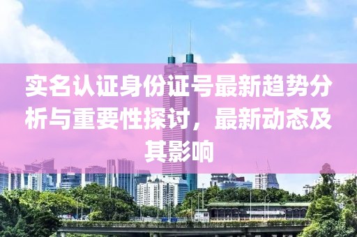 实名认证身份证号最新趋势分析与重要性探讨，最新动态及其影响