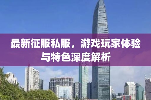 最新征服私服，游戏玩家体验与特色深度解析