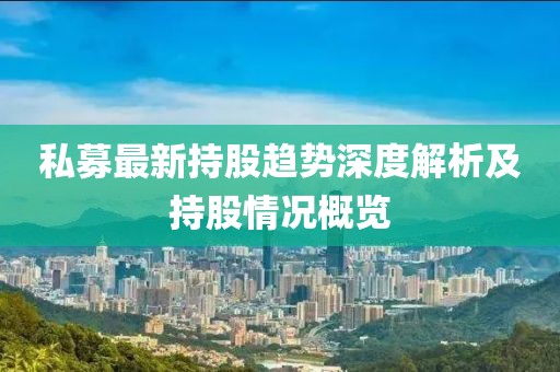 私募最新持股趋势深度解析及持股情况概览