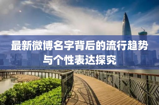 最新微博名字背后的流行趋势与个性表达探究