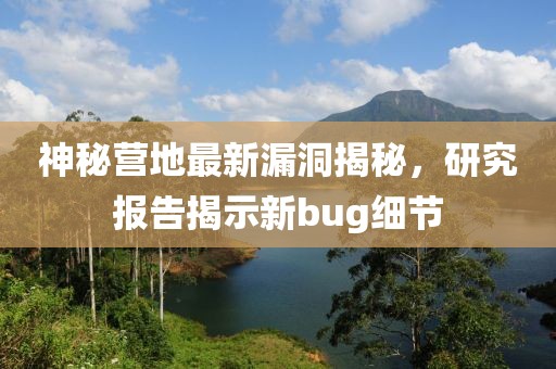 神秘营地最新漏洞揭秘，研究报告揭示新bug细节