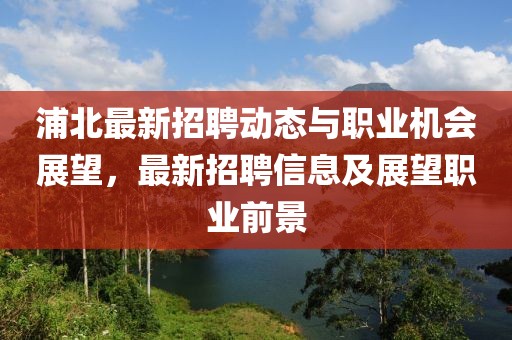 浦北最新招聘动态与职业机会展望，最新招聘信息及展望职业前景