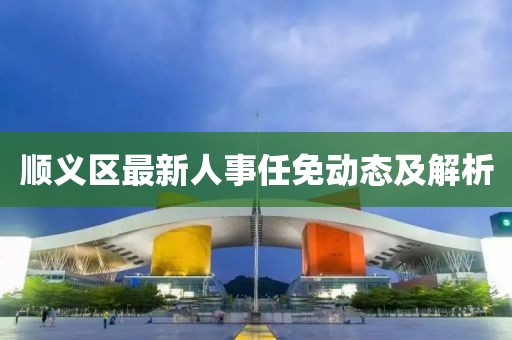 顺义区最新人事任免动态及解析