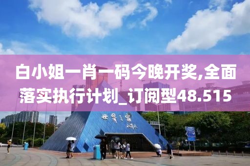 白小姐一肖一码今晚开奖,全面落实执行计划_订阅型48.515