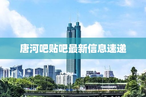 唐河吧贴吧最新信息速递