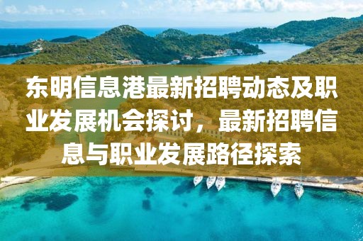 东明信息港最新招聘动态及职业发展机会探讨，最新招聘信息与职业发展路径探索